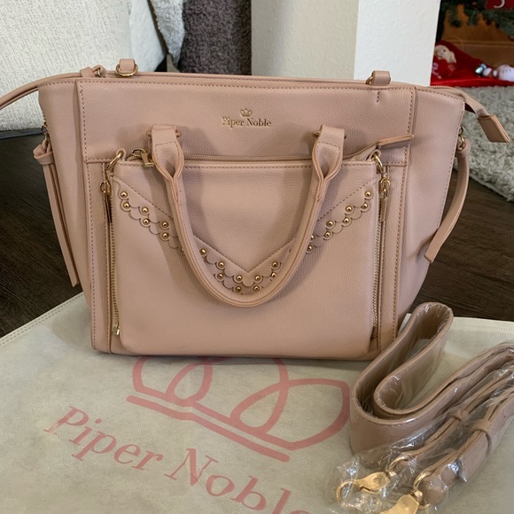 NIP Piper Noble Display Bag Charlotte Satchel in Blush - Picture 4 of 11